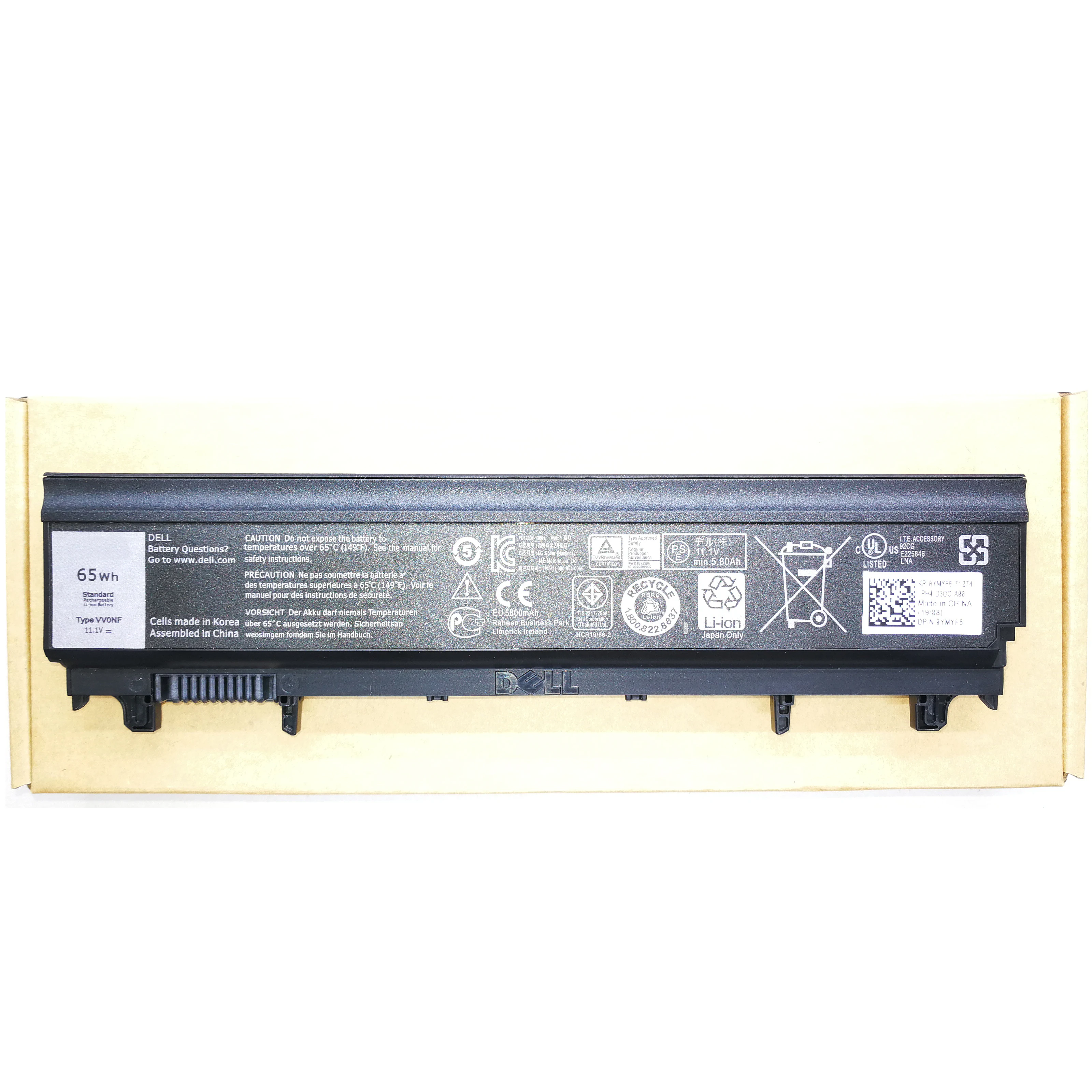 Оригинальный аккумулятор для ноутбука Dell Latitude E5540 E5440 11 1 В 65 Вт/ч 6 ячеек VVONF VV0NF |
