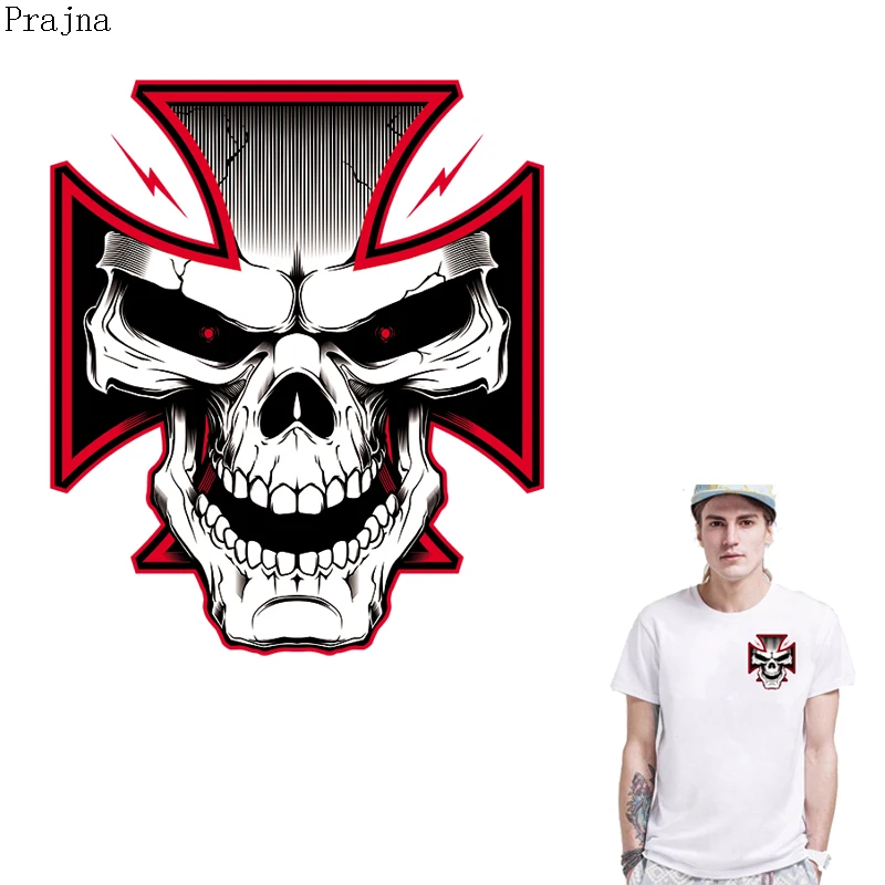 Праджня рок с заплатками для переноса утюгом одежды в полоску Термальность