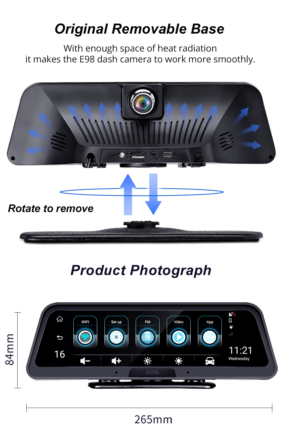 Bluavido 1" потоковая 4G ADAS Smart dash cam Android gps навигация FHD 1080P Автомобильное видео Двойная камера WiFi удаленный живой мониторинг