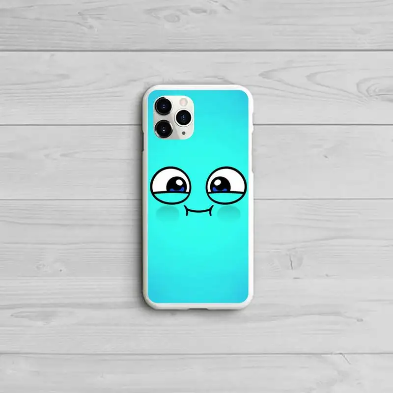

Funny Faces Art Aesthetic Phone Case Candy Color White for iPhone 11 pro XS MAX 8 7 6 6S Plus X 5S SE 2020 XR