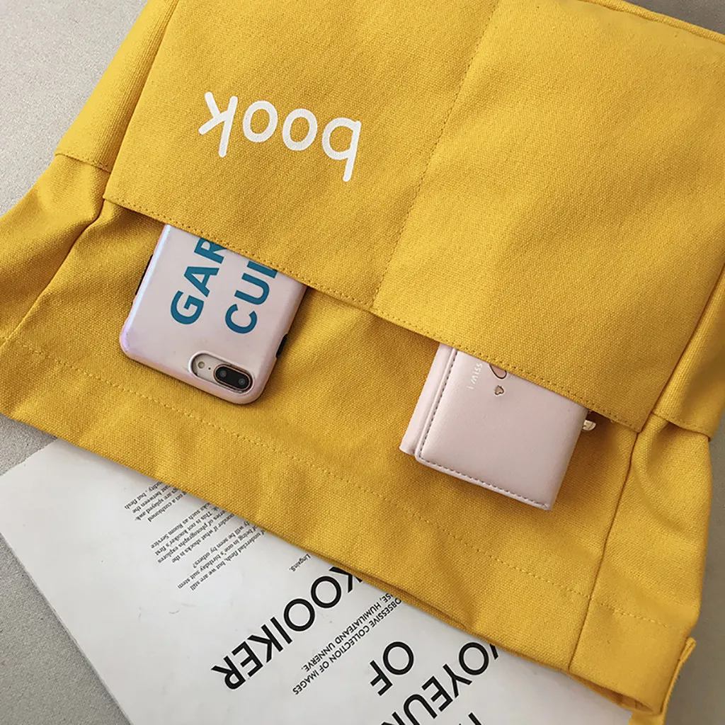 Женская модная Холщовая Сумка для писем плотная большой вместимости белая