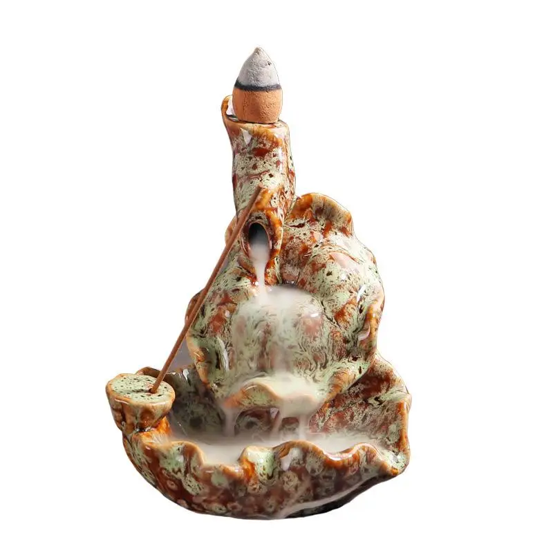 

Mountain River Handicraft Incense Holder Backflow Incense Burner Smoke Waterfall Incense Sticks Holder Wierook Waterval Censer