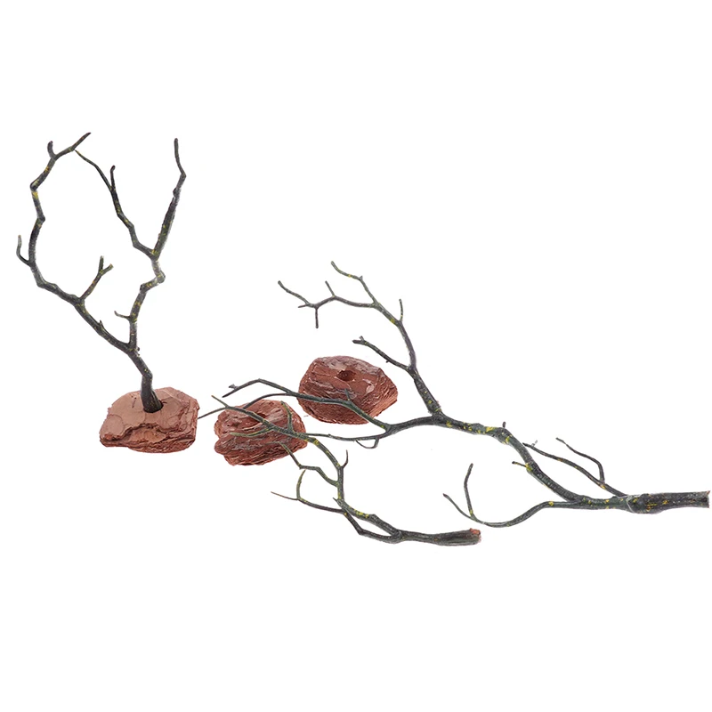 

1Pc Zen Garden Plastic Dry Tree Decor Sand Tray Miniatures Model Home Decoration