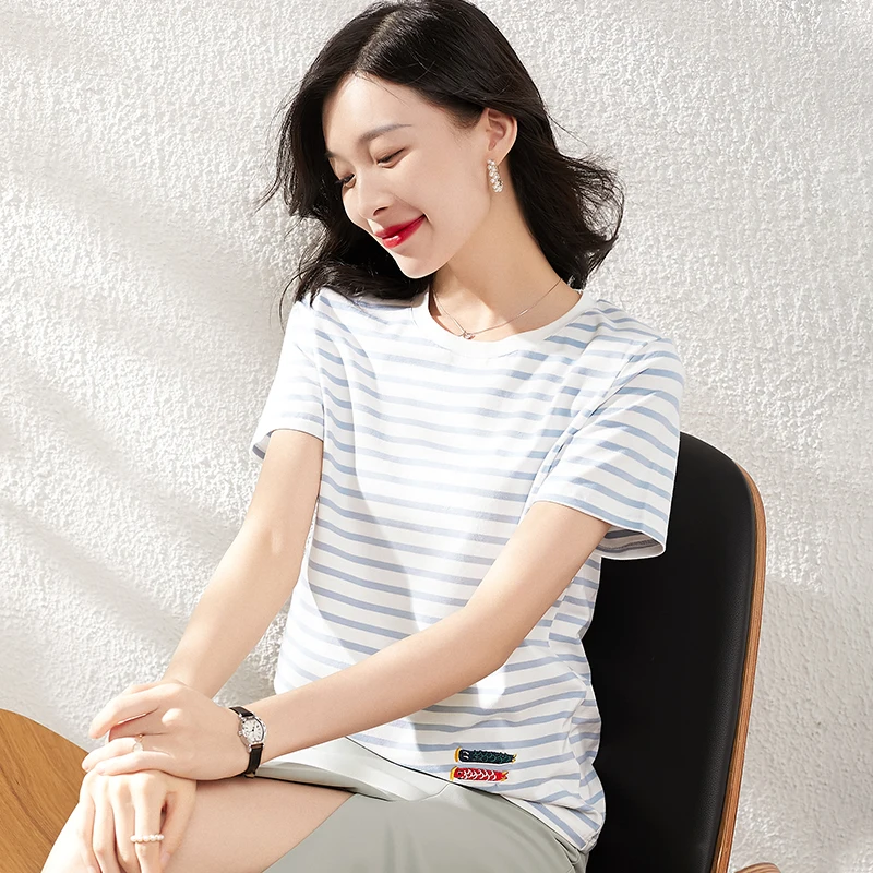 

Summer 2020 mint short sleeve t shirt Women Top Garment