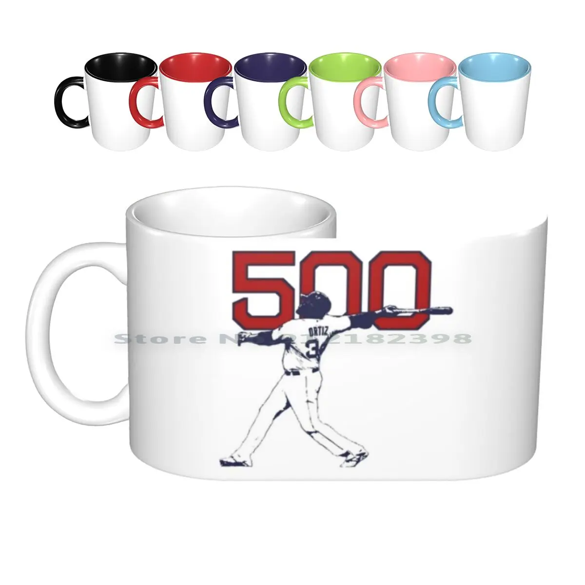 

500-David Ortiz Керамические Кружки Кофейные чашки Кружка для молока и чая David Ortiz Big Papi Boston Бейсбол креативный тренд винтажный подарок