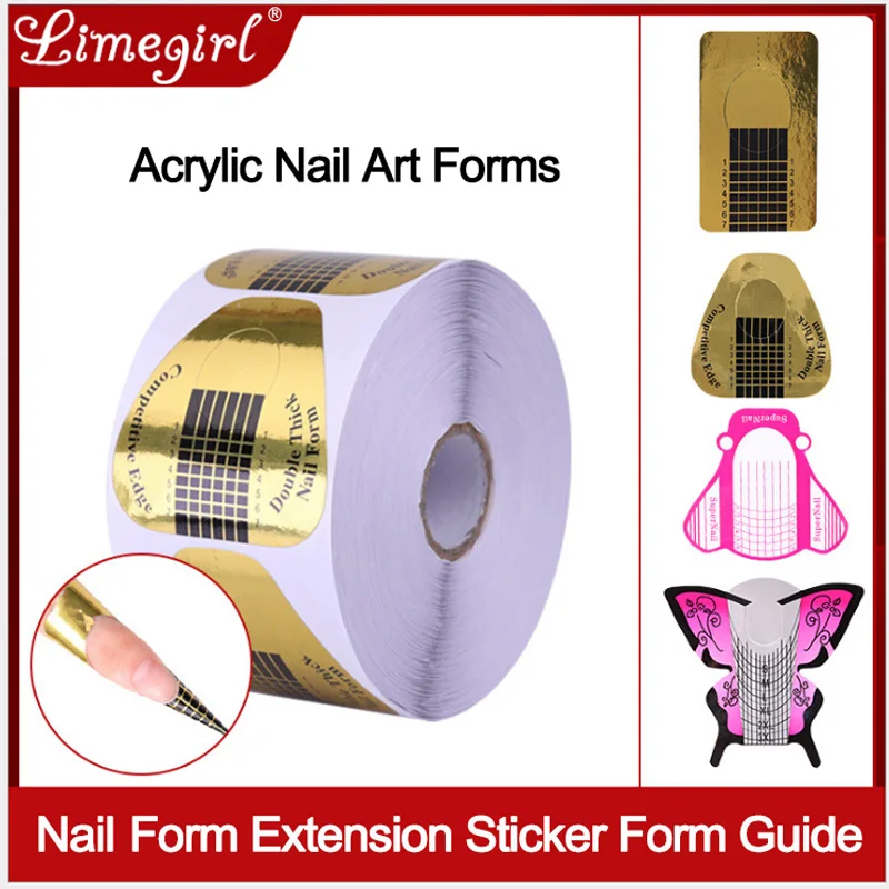 Форма для французского маникюра профессиональные формы ногтей акриловая кривая