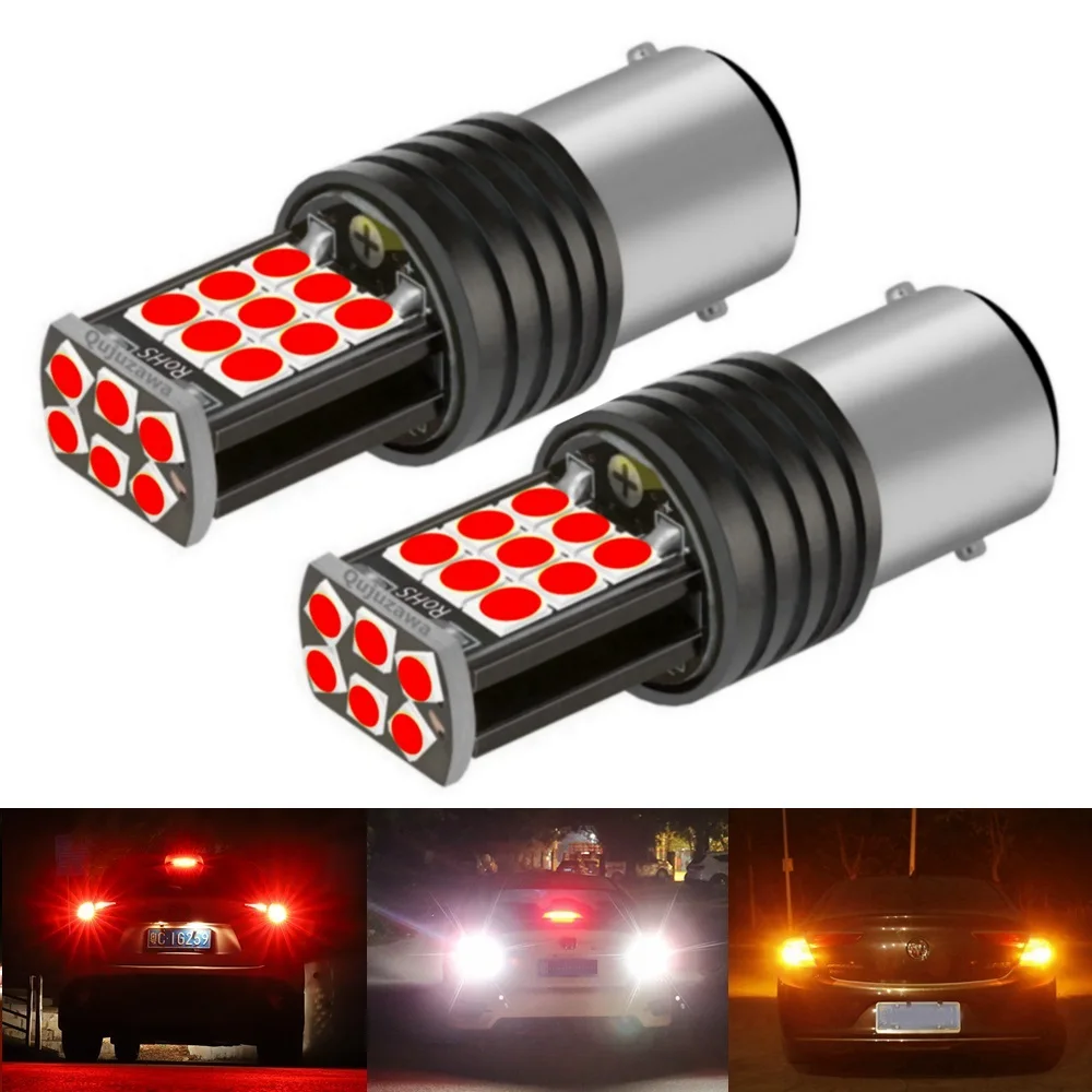 

2PCS New 1157 P21/5W BAY15D Super Bright 3030 LED Car Tail Brake Bulbs Turn Signals Auto Rear Fog Lamps Daytime Running Light
