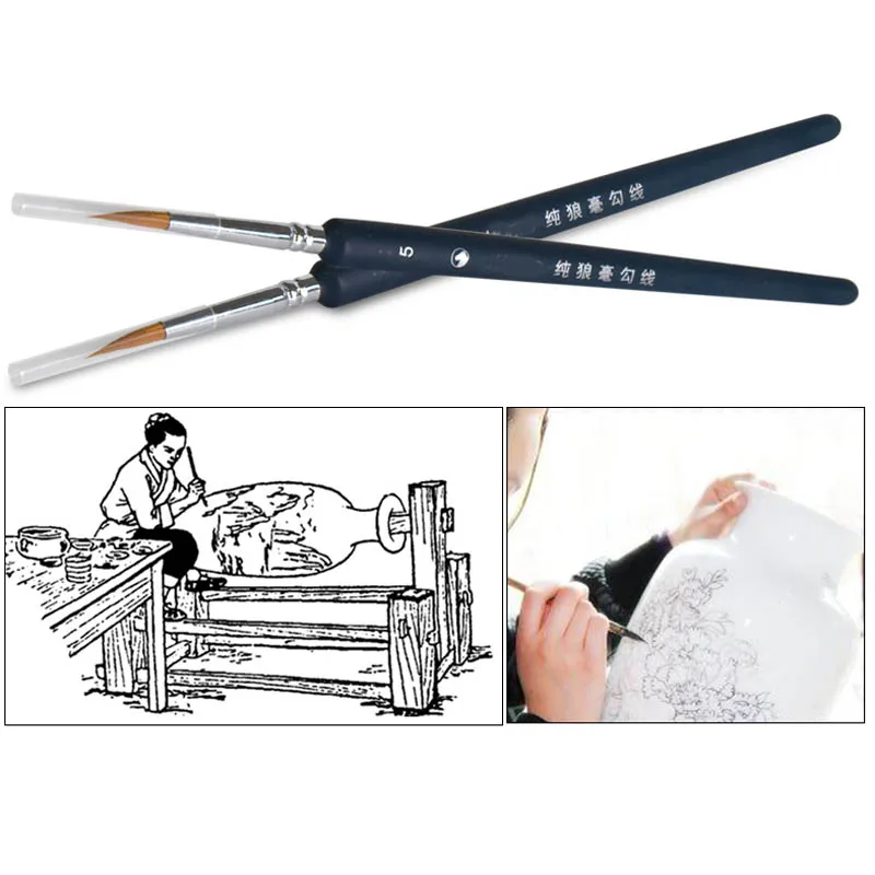 Ручка для рисования на крючках керамические инструменты раскраска кисть письма