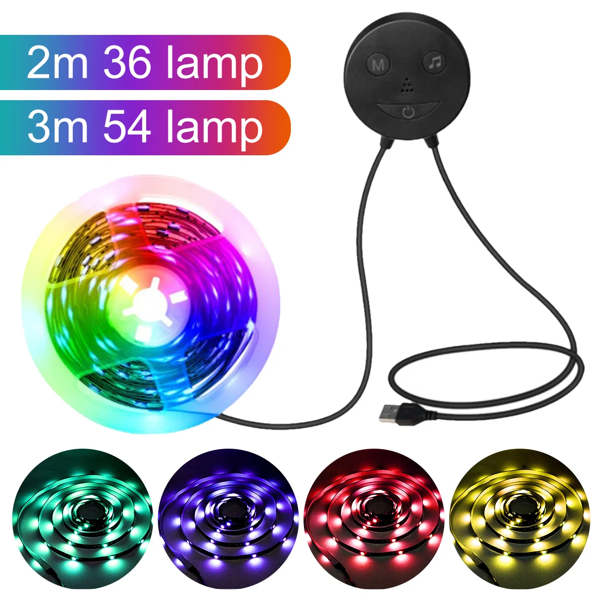 

RGB Strip Lights Bluetooth Backlight Band APP Control Rope Light for Indoor Outdoor Music Mode Light Band LED Light Belts