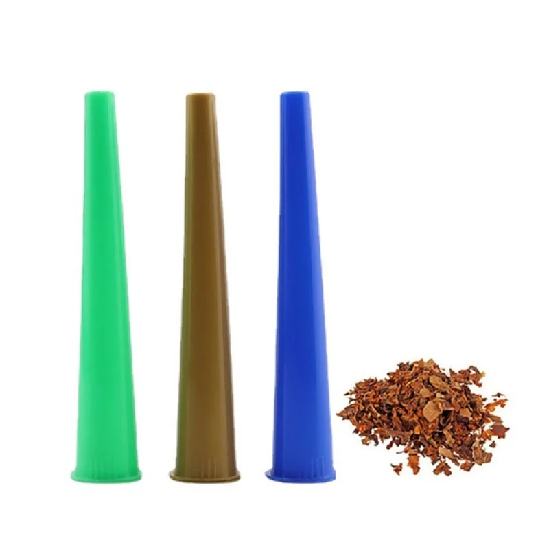 

50 Pcs/lot Cigarette Case Pill Box High Quality Cone Filler Cones Rolled Portable Weed Plastic Doob Tubes Weed Accessories 109mm