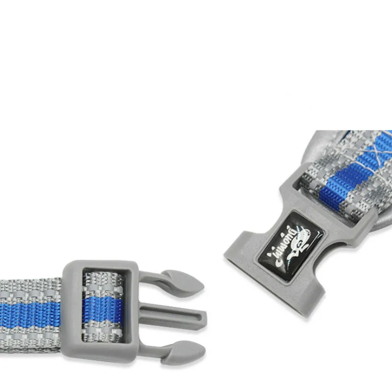 Поводок для собак ошейник нагрудный ремень светоотражающий дышащий сетчатый