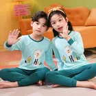 Пижама детская с мультяшными животными, на возраст 2-14 лет