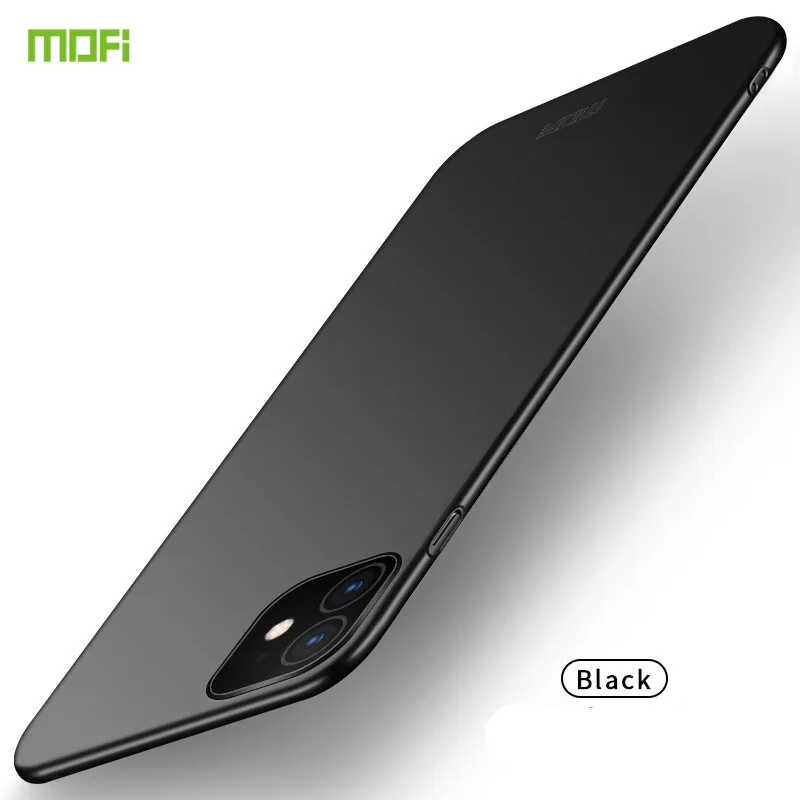 Для iPhone 11 Pro чехол Mofi роскошный классический матовый ПК Жесткий Чехол для телефона для iPhone 11 Pro Max пластиковый матовый чехол для iPhone 11Pro - Цвет: Черный