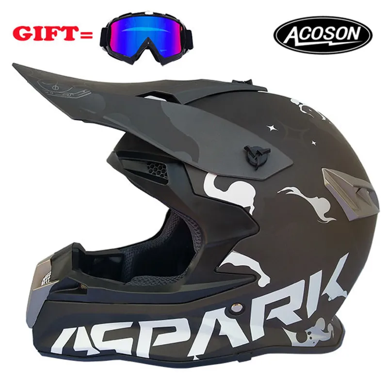 Motorcycle cross helmet for motorcycle helmet down MTB DH off road motorcycle cross racing helmet point with goggles