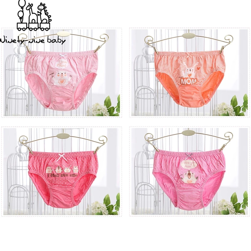 

5 шт./Лот, Детские хлопковые трусы с мультяшным принтом