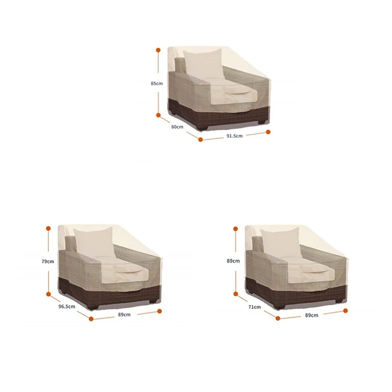 Водонепроницаемые пыленепроницаемые чехлы для стульев патио сидений отдыха
