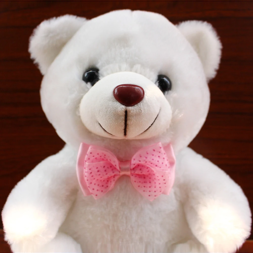 20 см светодиодный Яркий светящийся плюшевый мишка для девочек детские игрушки