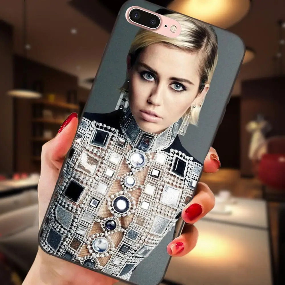 Милый чехол для телефона с рисунком поп-певицы Miley Cyrus Huawei Honor Enjoy Mate Note 6s 8 9 10 20 Lite Play