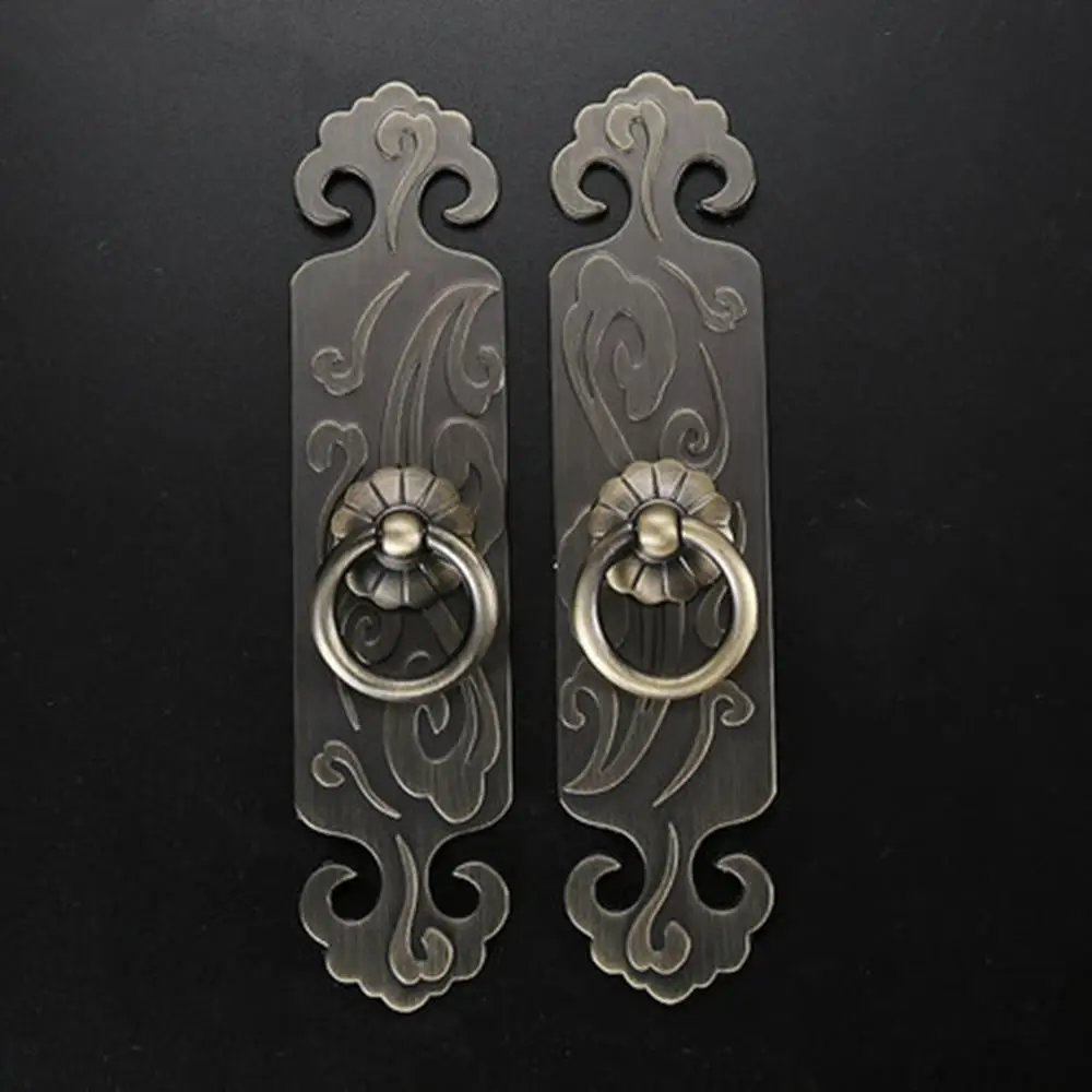Vintage Chinese Handle Semi-circular Pull-up Wardrobe Door Ming and Qing Style Open Zinc Alloy Antique Single Hole | Обустройство