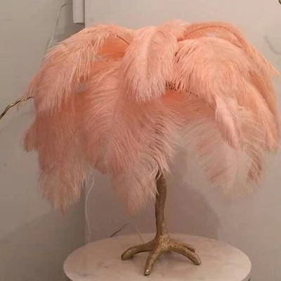 Table Pink color Современный роскошный напольный светильник в скандинавском стиле с изображением ветвей дерева и перьев, высококачественный напольный светильник, торшеры для гостиной, Прямая поставка - Цвет абажура: Table Pink color