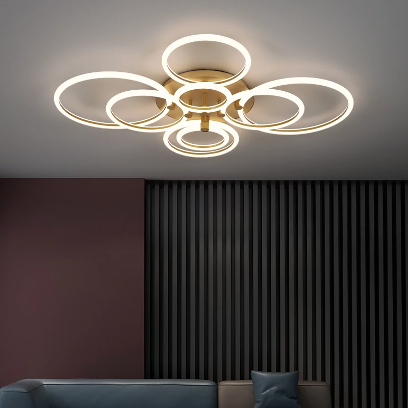 New Modern LED chandelier For Living Room Bedroom Study Room Gold Black Modern chandelier lighting light fixtures AC110V 220V