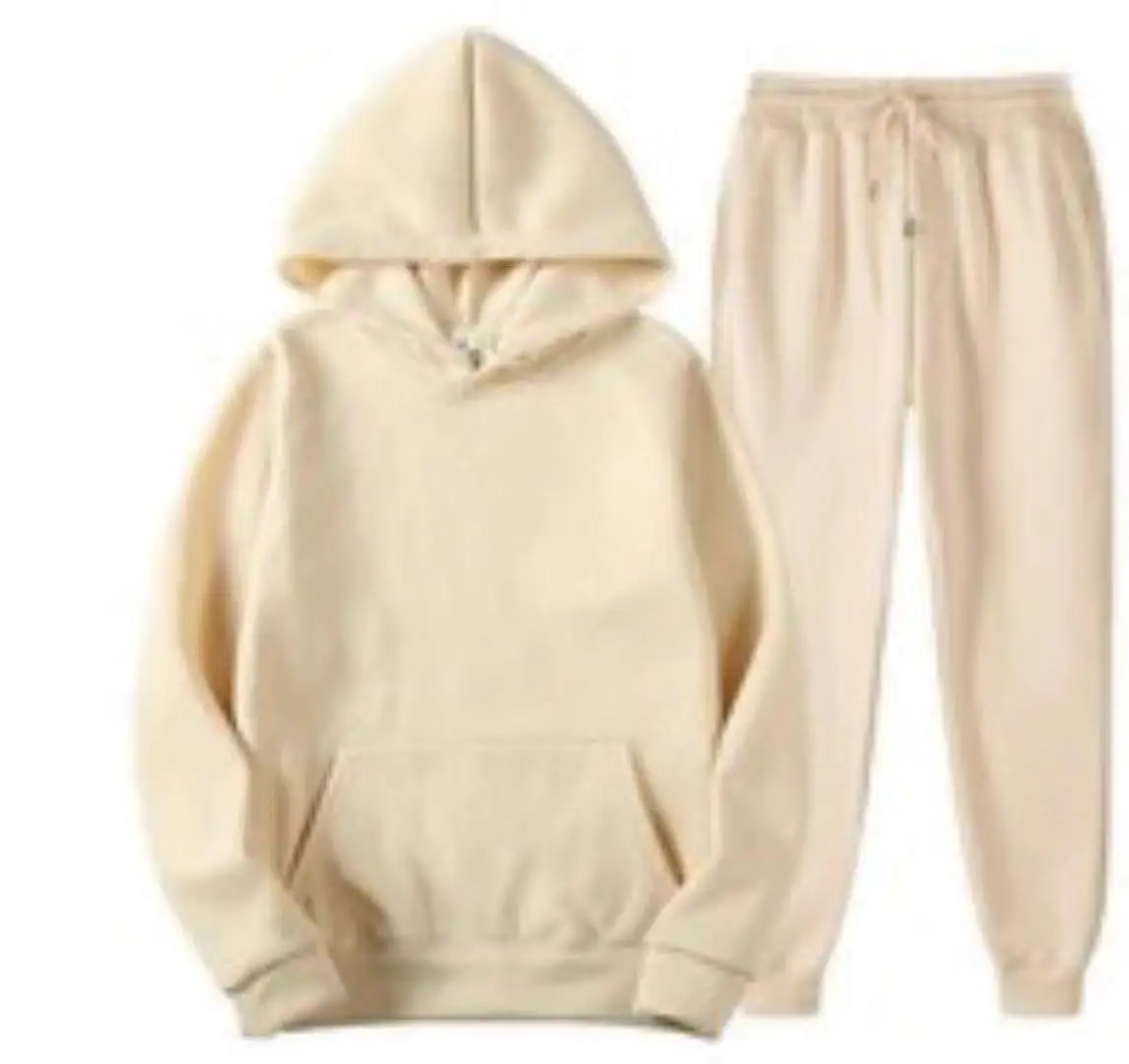 

2021 Fashion New Men's Hoodie Sports Suit Cotton Drawstring Sportswear Trend Fashion Autumn and Winter Long Sleeve Pullover Suit