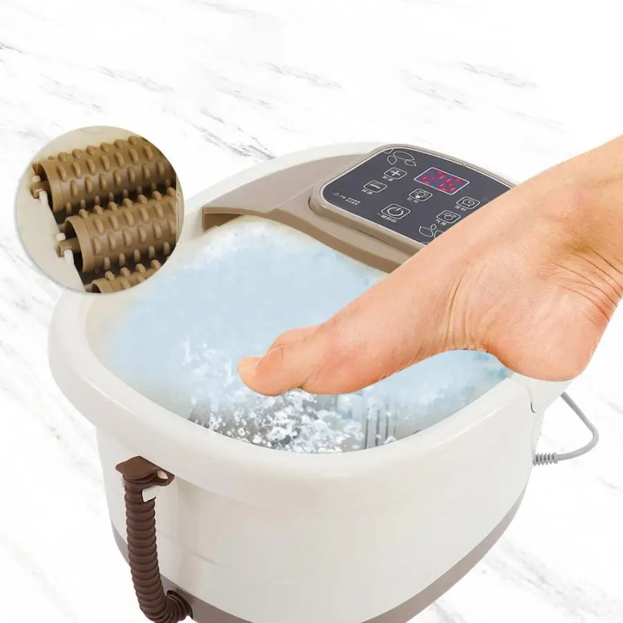Портативный массажер для ног и педикюра 4 л 500 Вт Вибрирующая ванна спа с вилкой