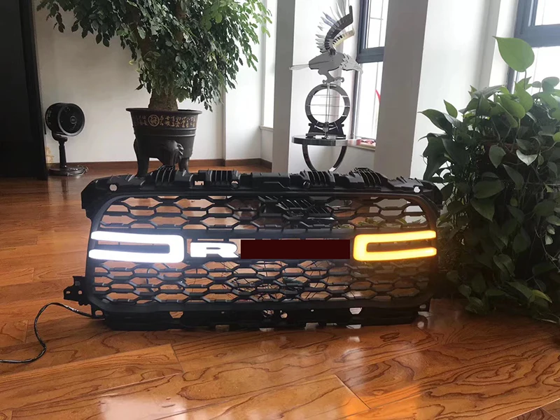 Автомобильная Передняя светодиодная решетка для Dodge Ram 2019 1500 2500 сетчатая в стиле