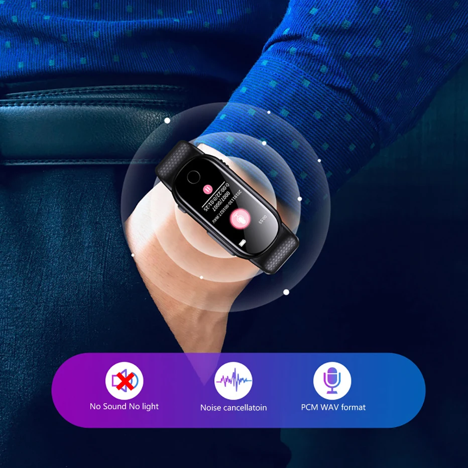 Браслет Savetek с голосовой активацией мини-USB ручка 8 ГБ 16 цифровой Аудио Диктофон