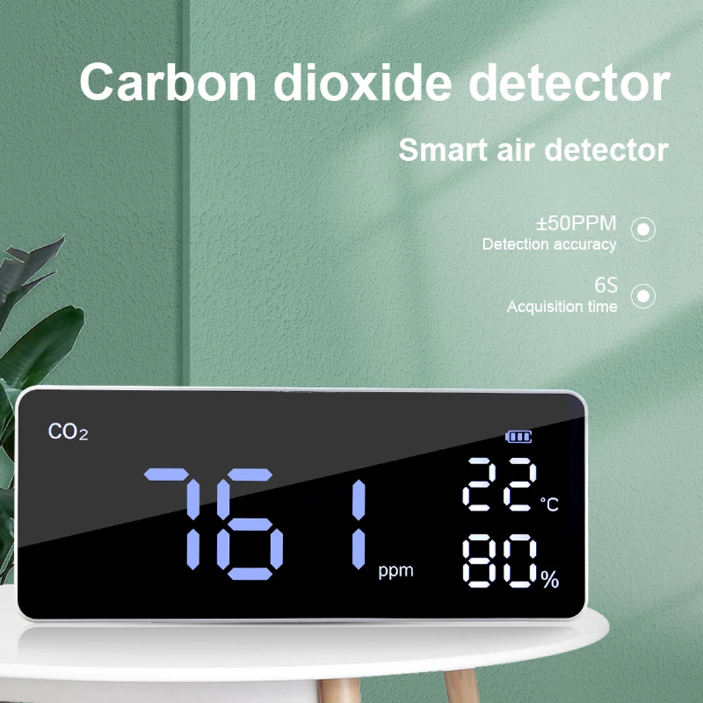 

Газовый анализатор, устройство для контроля температуры и влажности CO2, бытовой детектор качества воздуха с цифровым дисплеем, переключени...