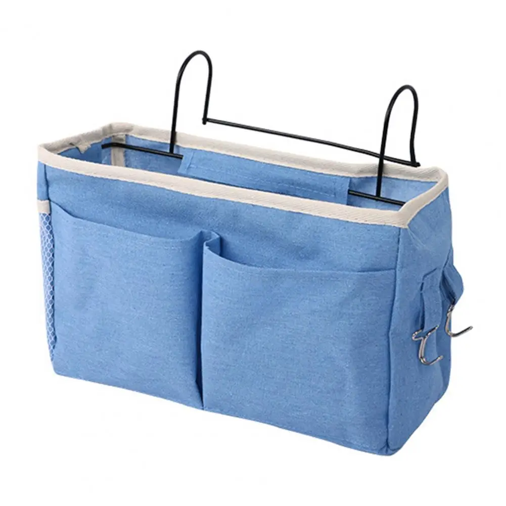 Dormitory Bedside Hanging Storage Bag on The Rack Large Capacity Student Bed Mobile Phone Basket | Дом и сад