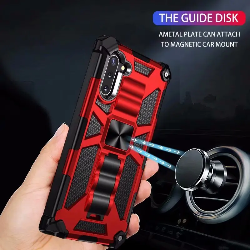 Magnetic Case Anti-Fall Shockproof Armor PC+TPU Protective Hard Stand for Samsung Galaxy S20 S10 Plus A71 A51 A50 A30S A50S | Мобильные