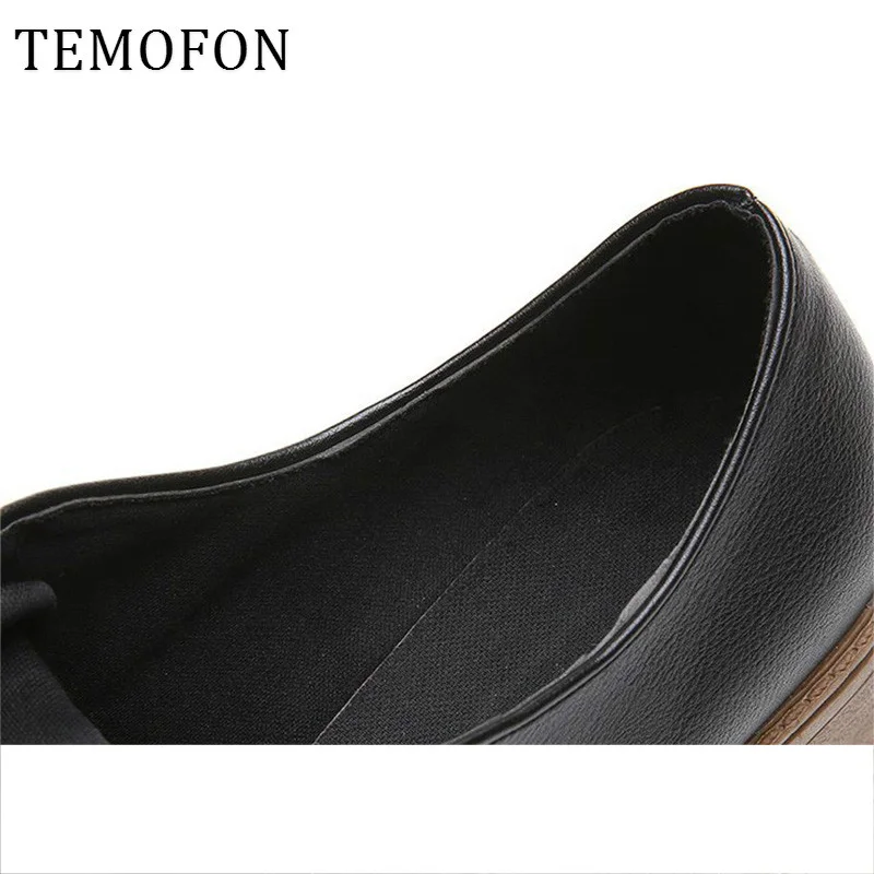 Модные Ботинки martin Женская кожаная повседневная обувь на шнуровке Ботильоны