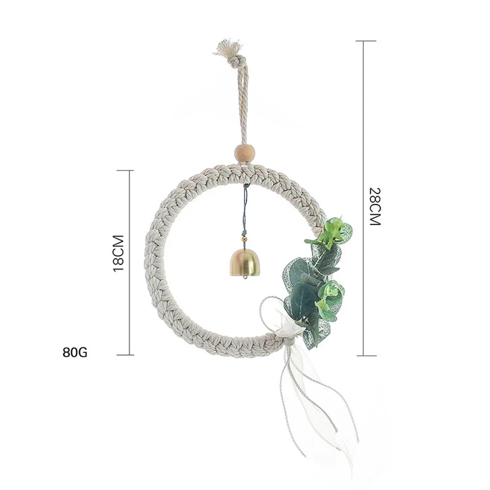 

2022 Windchime Ornament Bell Woven Pendant Christmas Decor Poster Garden Wind Chime Window Hanging Light Home Decor Women Gifts