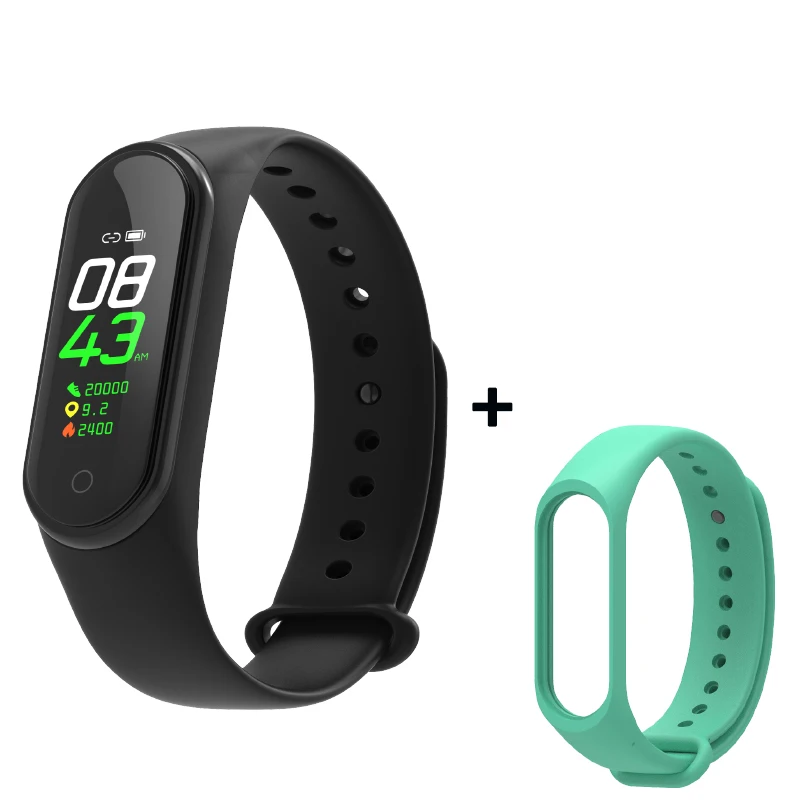 As shown8 Smart Fitness Bracelet M4 Tracker Waterproof Pedometer Blood Pressure Watch Support Multi-Languauge Wristband For Men Women Kids - Цвет: As shown8