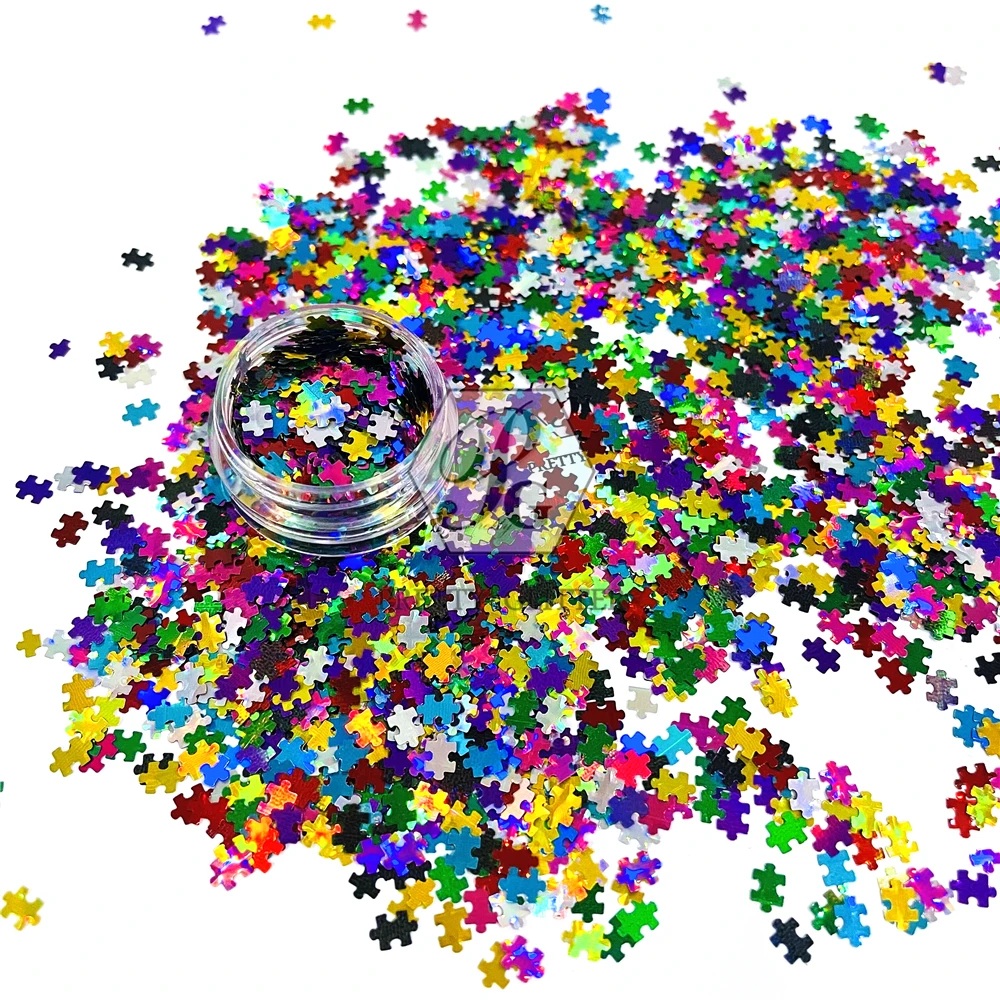 Красочные пазлы в форме пазла PrettyG 10 г блестки для смолы сделай сам искусство