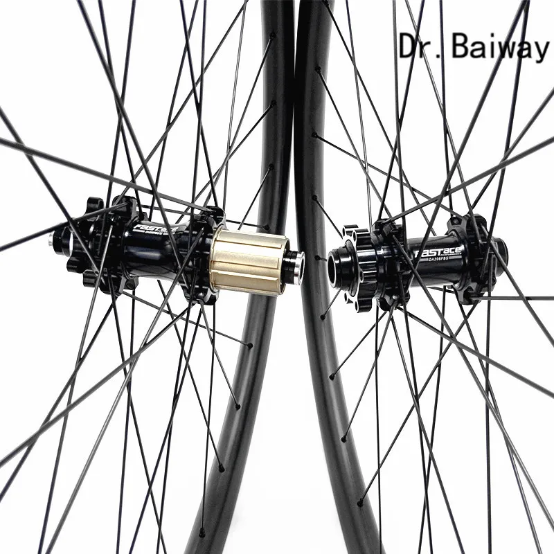 29er mtb 30 мм * 25 ассиметричные бескамерные Углеродные wheelset FASTace DA206 142*12 100*15 1423 спицы