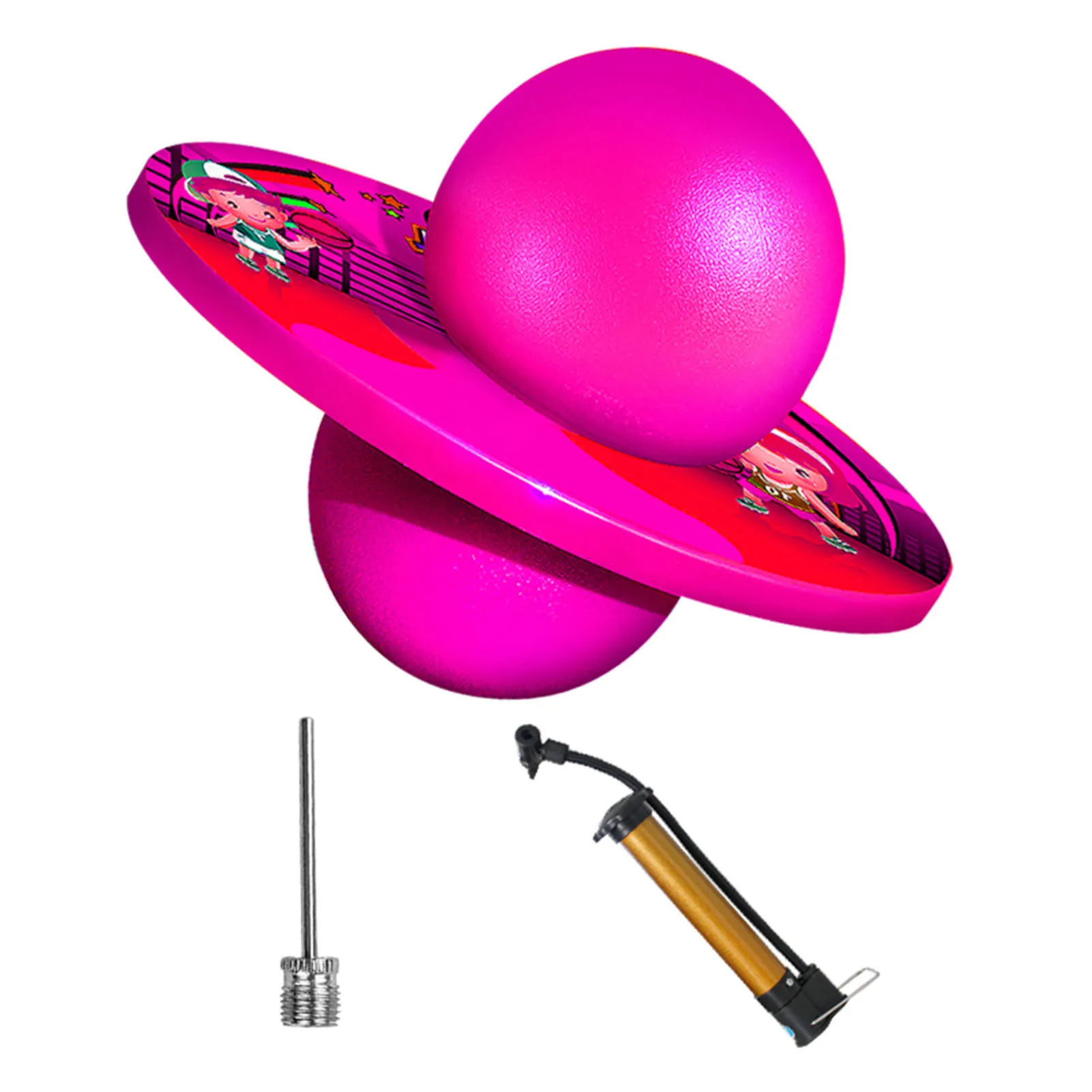 

Tramoggia Pogo Ball Balance Board Jump Fitness Planet Jumping Toys Promote Skeletal Development Balance Coordination Giocattolo