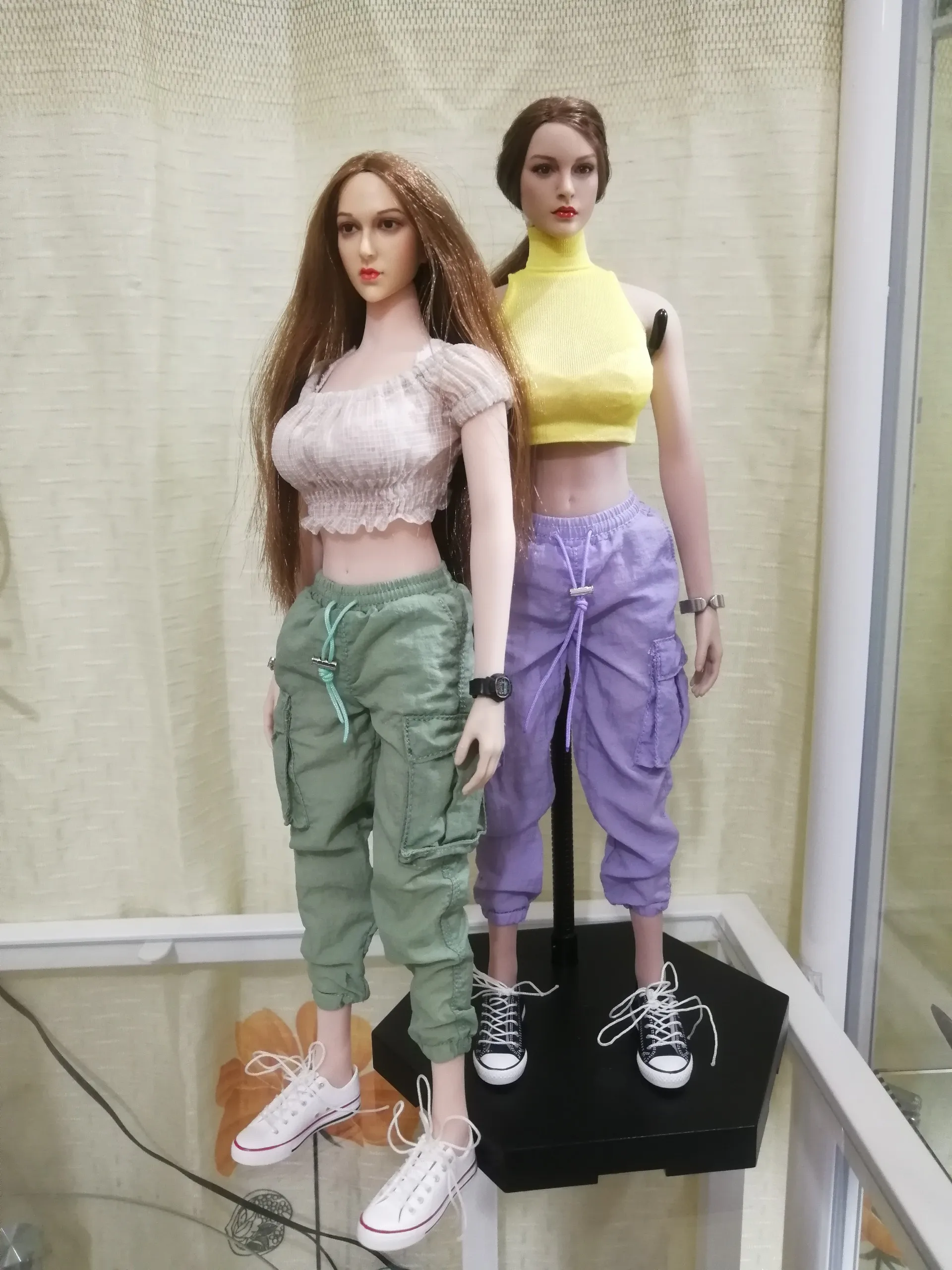 

1/61/6 Short Sleeve Clothes Model Fashion T Shirt Pants Fit 12" Female Phicen TBLeague Figure Body Dolls