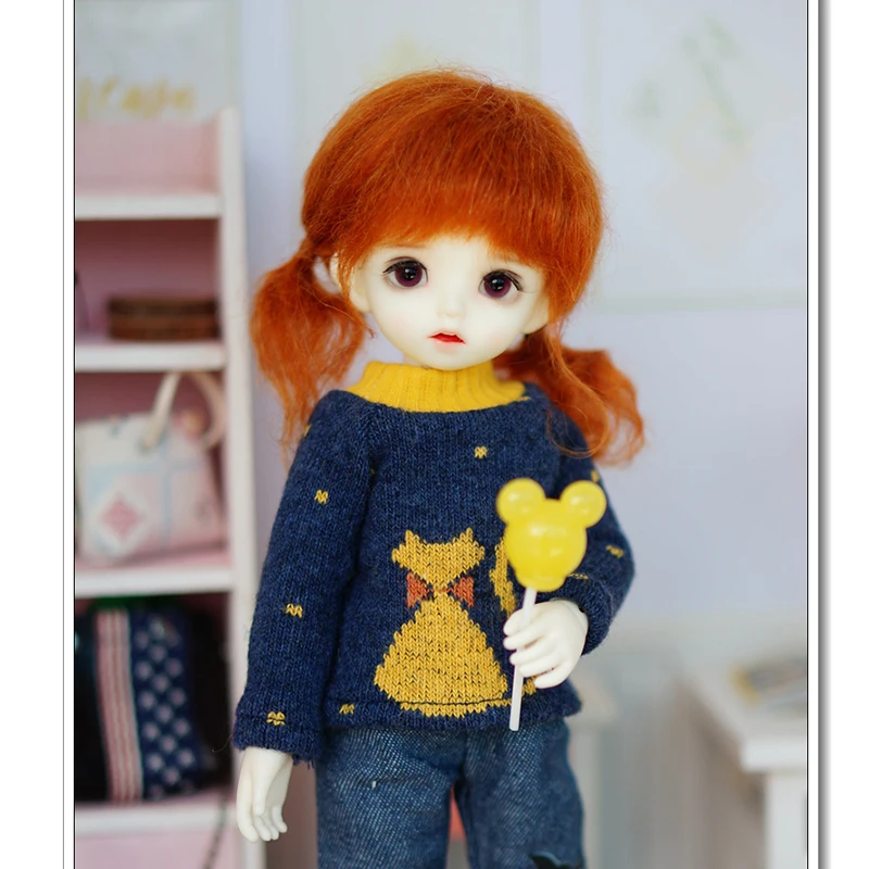 BJD одежда 1/6 свитера с кошачьим принтом 5 видов цветов для YOSD MYOU imda3.0 Аксессуары