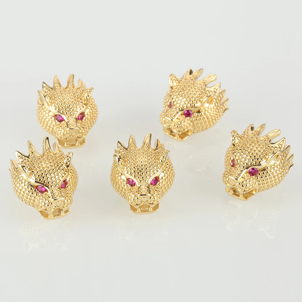 Бусины-разделители для ювелирных изделий фурнитура с золотым Драконом