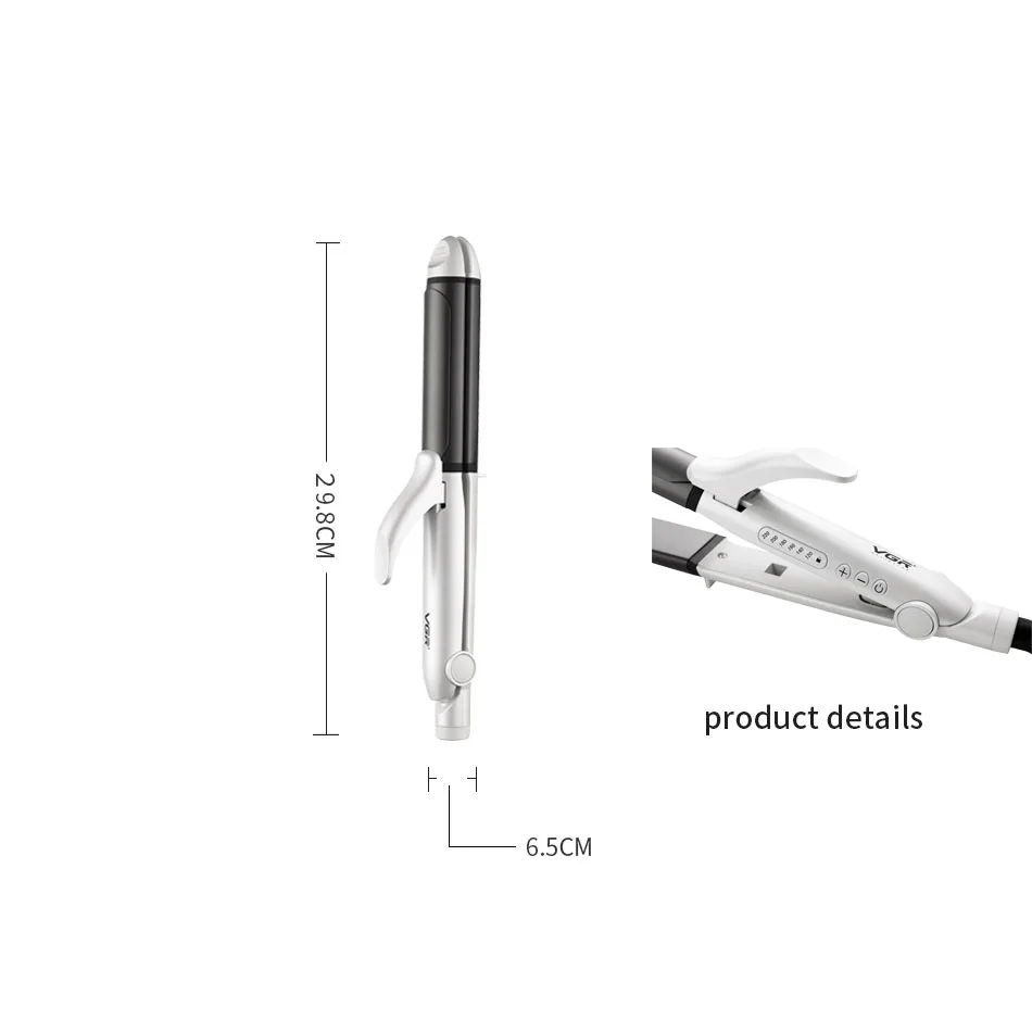 6 ПРЯМЫХ локонов с двумя электрическими роликовыми стержнями. Бутик влажной и