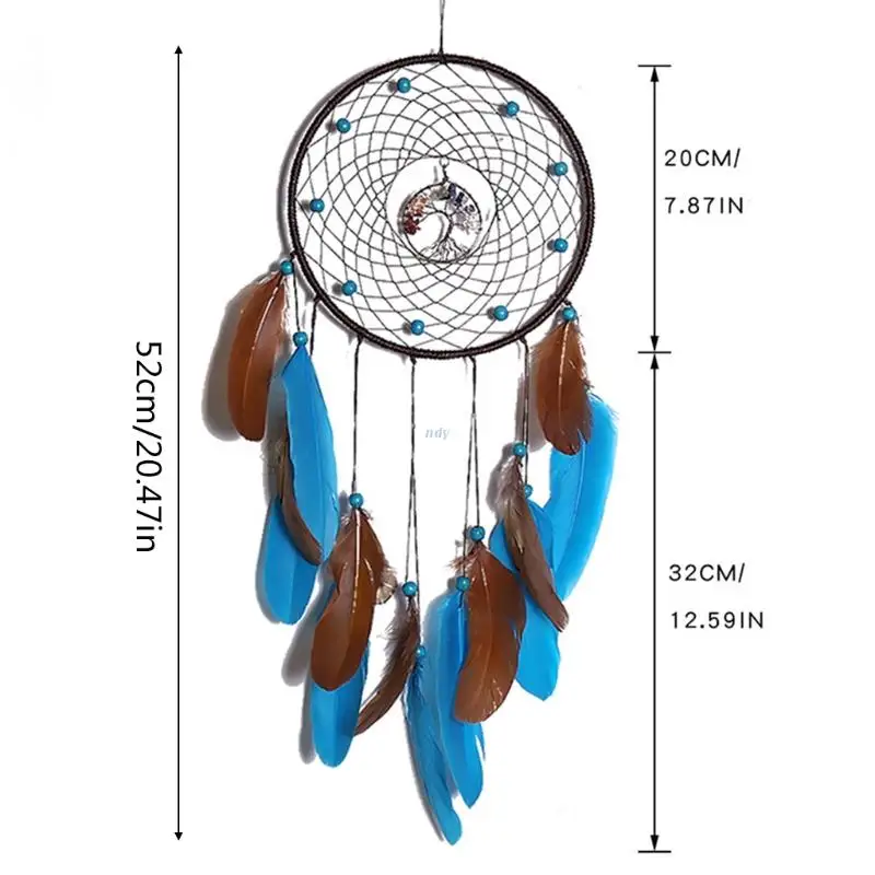 

Handmade Dream Catchers Boho Traditional Circle Net for Wall Hanging Decoration