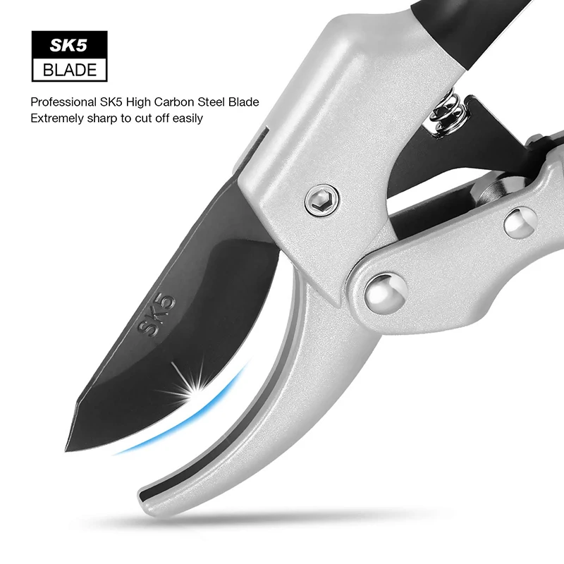 Ножничные ножницы FIRMOR из высокоуглеродистой стали садовые с храповым механизмом