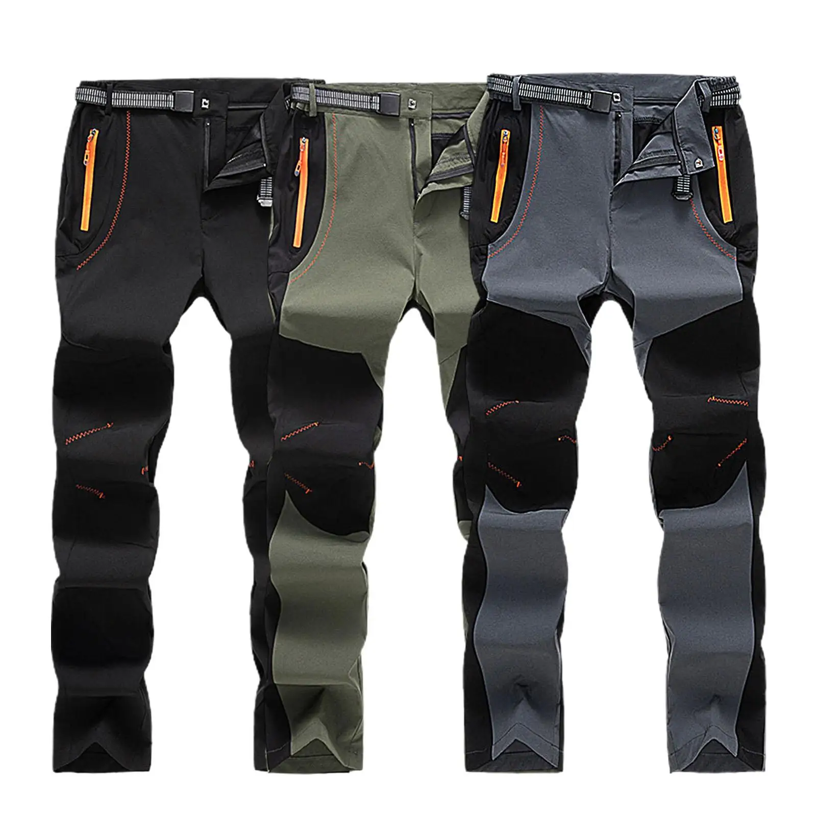 

Men Autumn Winter Elastic Waterproof Quick Dry Plush Warm Pants Outdoor Trousers