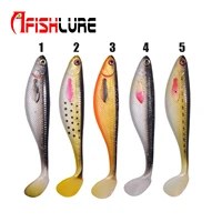 ar70 bionic bait minnow jigging swim bait 90mm 6g painting paddle tail soft fish plastic fishing lure bait wobbler