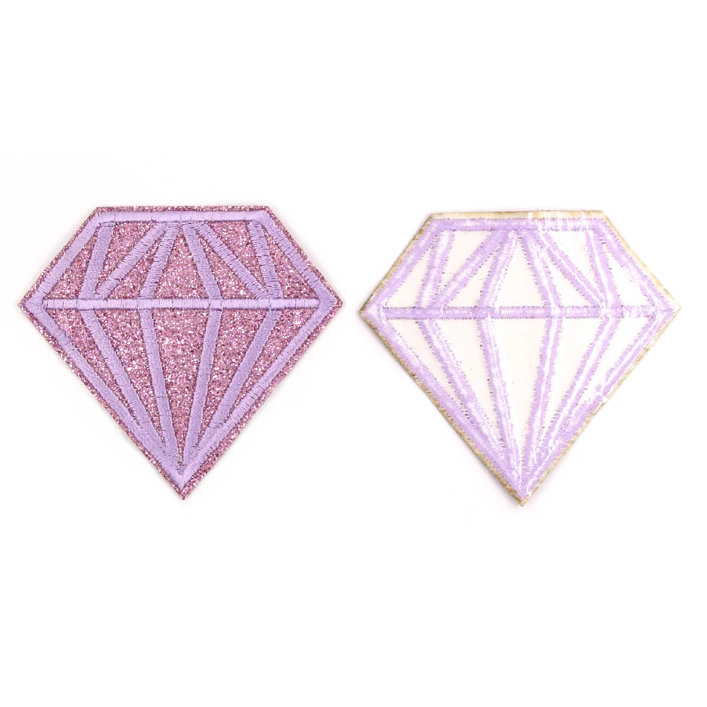 9 шт. блестящая вышитая нашивка в форме бриллианта утюжок для переноса нашивки
