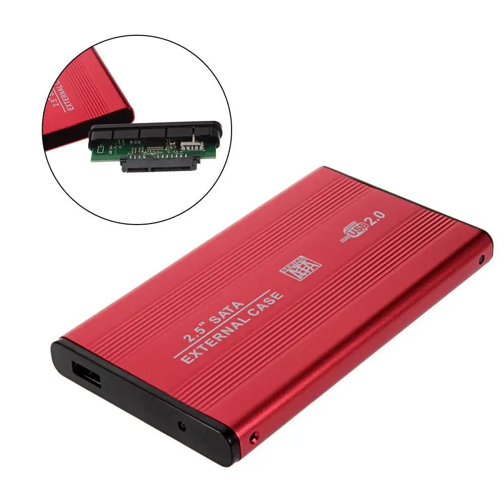 USB2.0 2 5 дюймовый SATA HDD чехол жесткий диск Внешний корпус мобильный коробка |