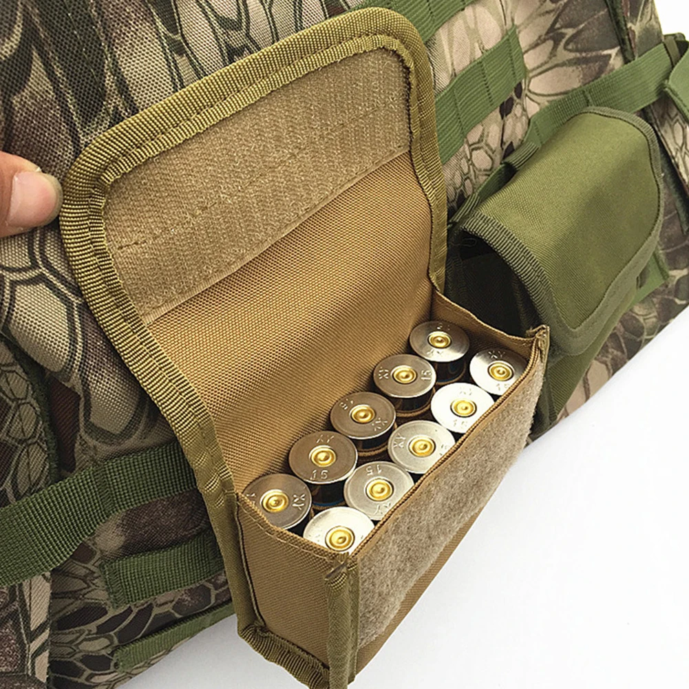Тактический 10 круглых чемоданов для пистолета 1 шт. Чехол Molle 12 калибра/20 г сумка