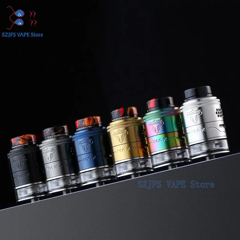 Original THC Tauren Max RDTA rebuildable atomizer 2ml &amp 4.5ml capacity Dual Coil Electronic Cigarette Vape Tank vs sxk haku rdta |